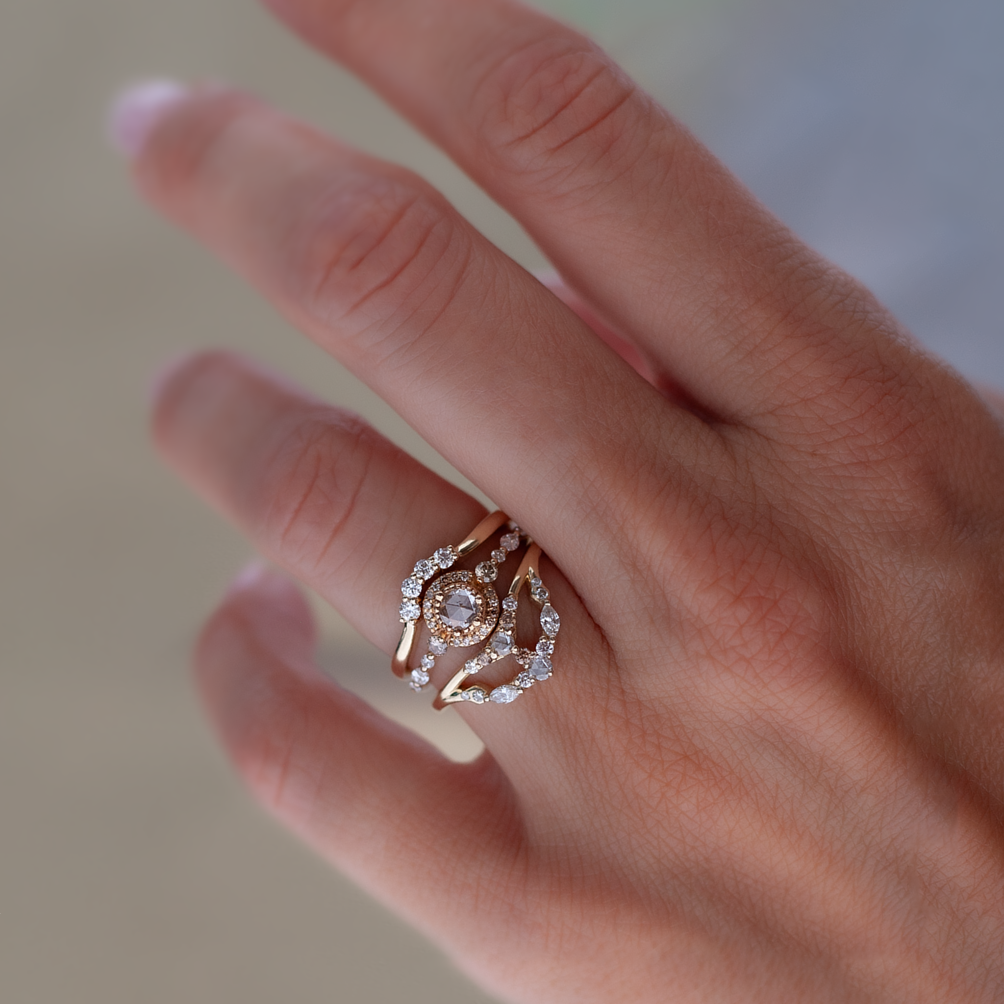 MONARCH — Champagne Diamond Ring