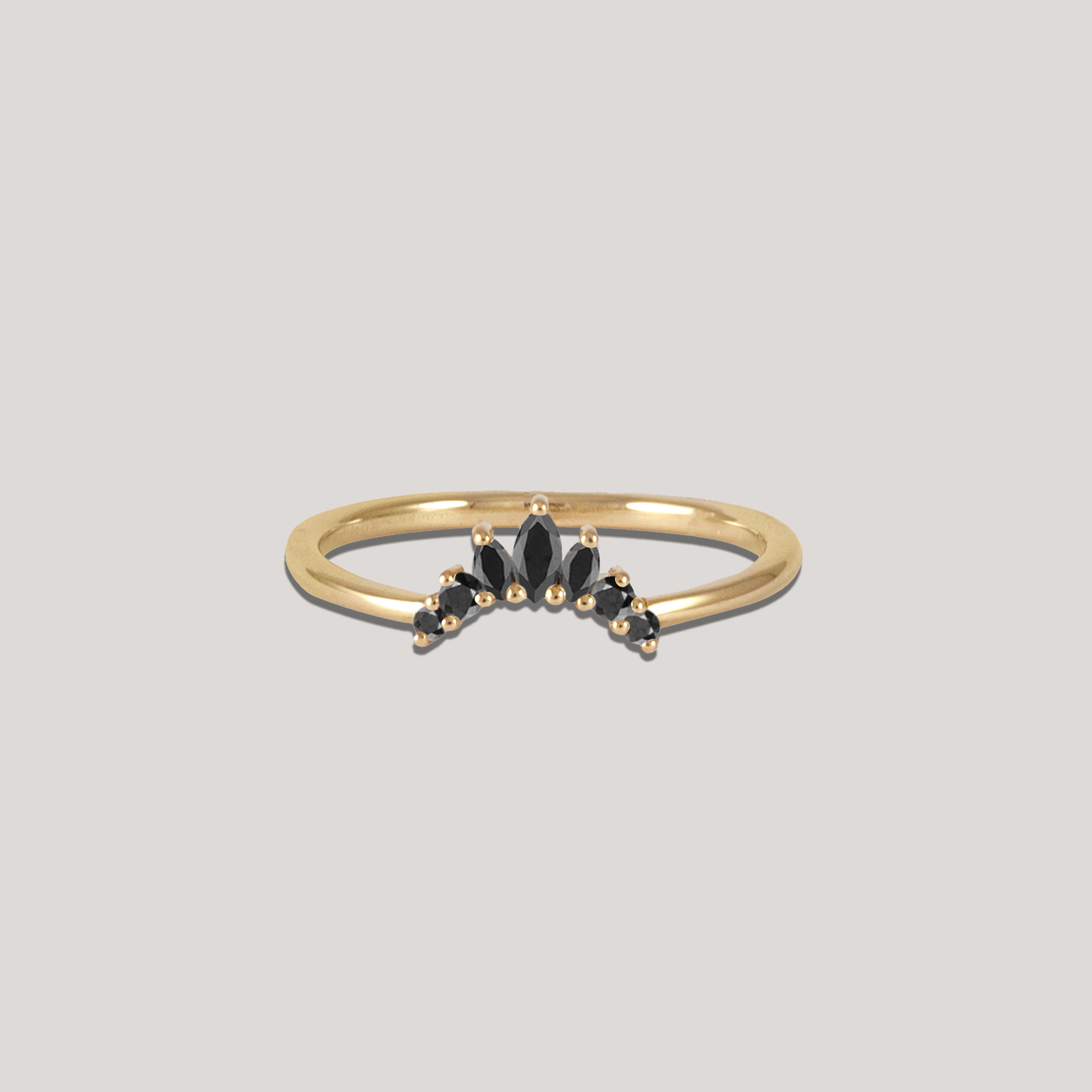 black diamond marquise wedding ring