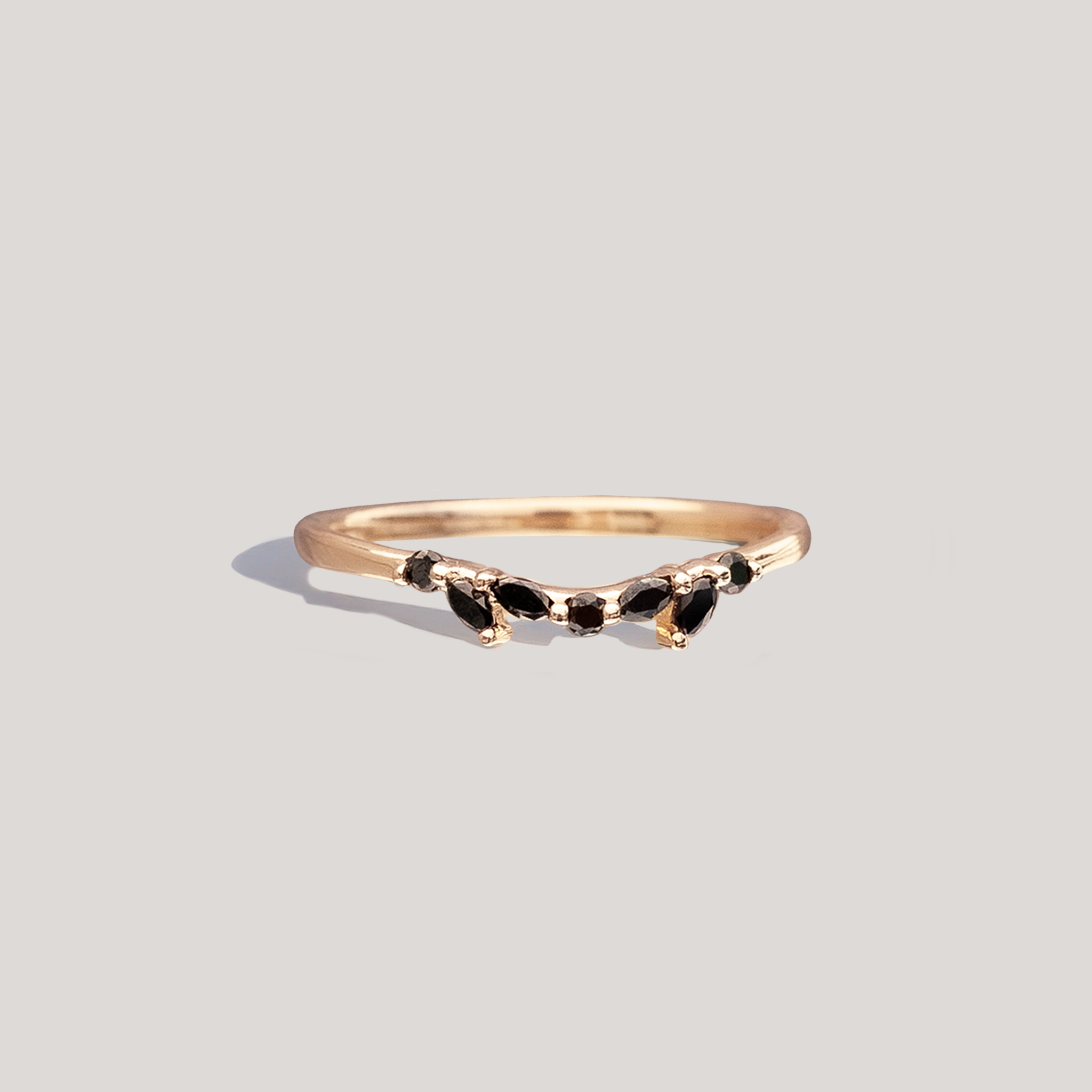 black diamond marquise wedding ring