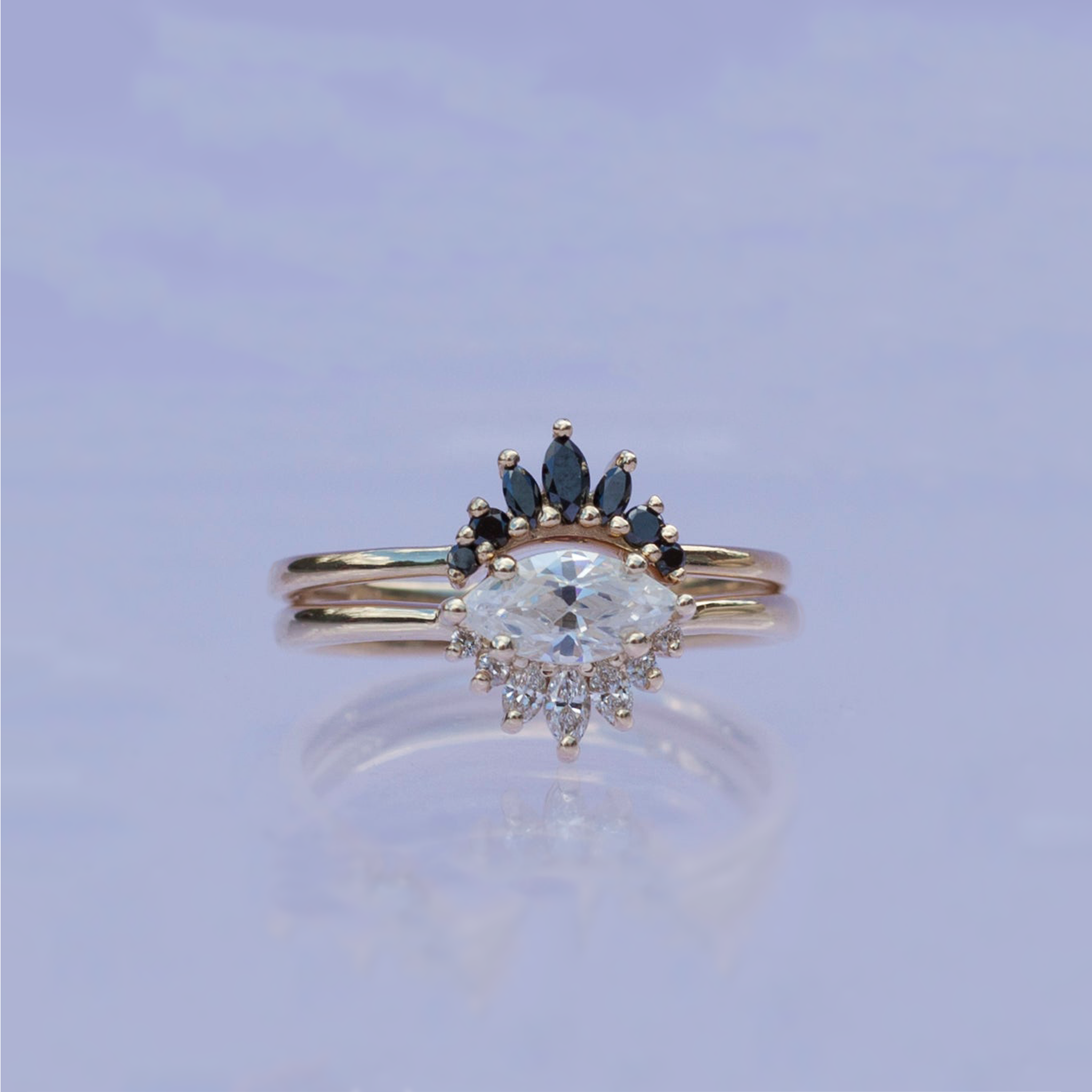 black crown ring