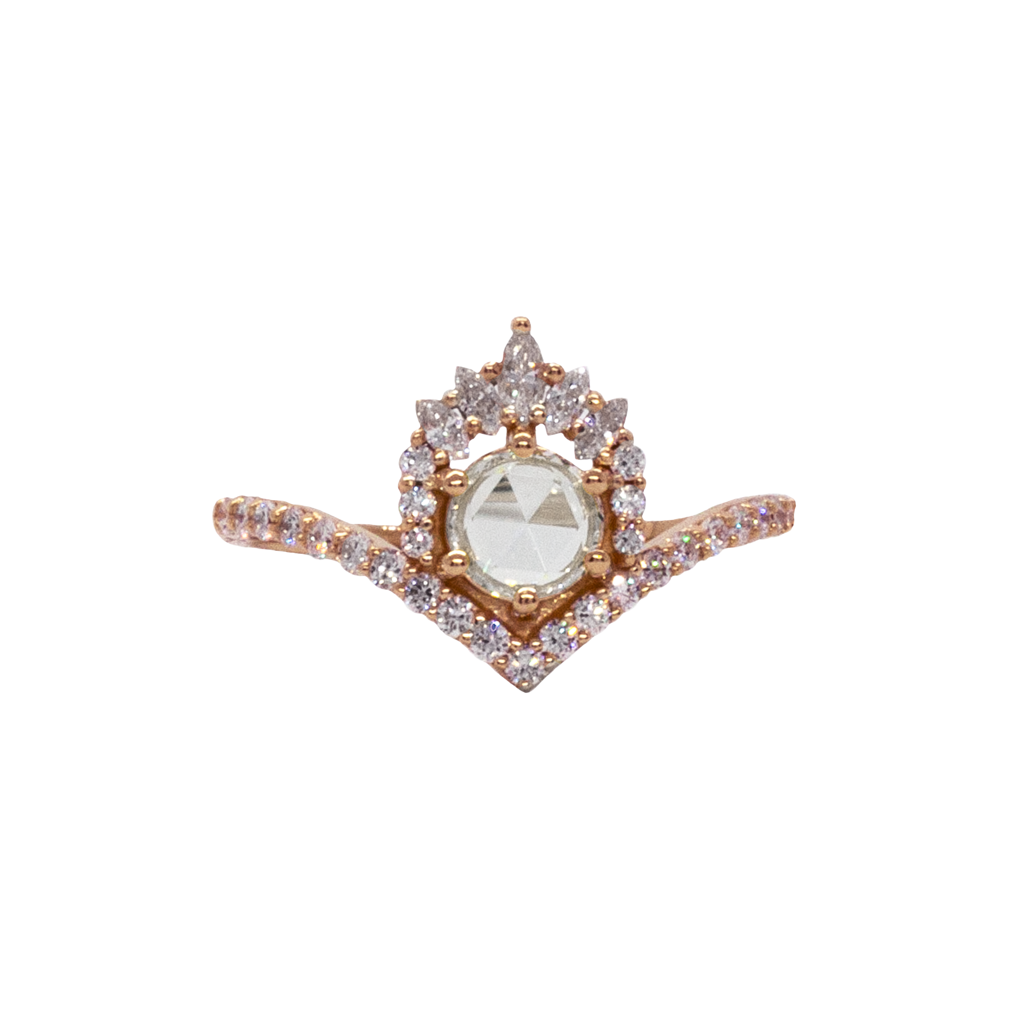 Rose Cut Diamond Ring