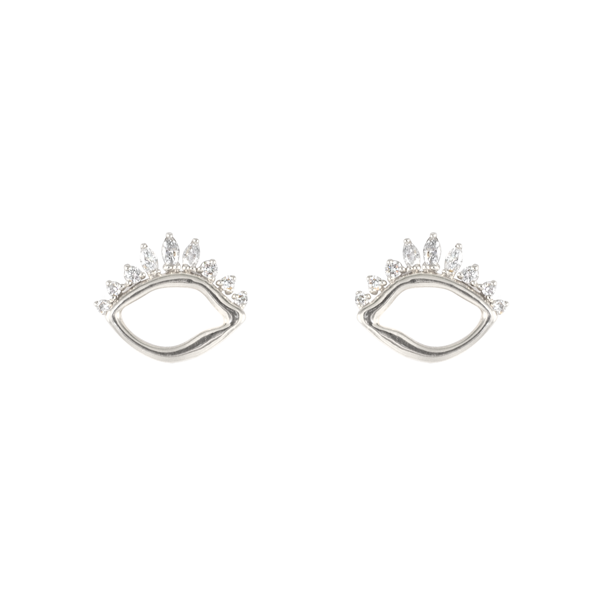 evil eye earrings gold