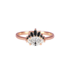 Marquise diamond rose gold ring.