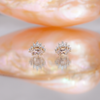 morganite diamond earrings