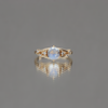 gold moonstone ring