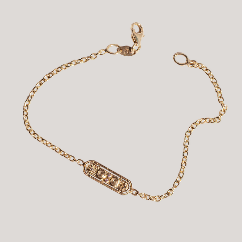 diamond gold chain bracelet