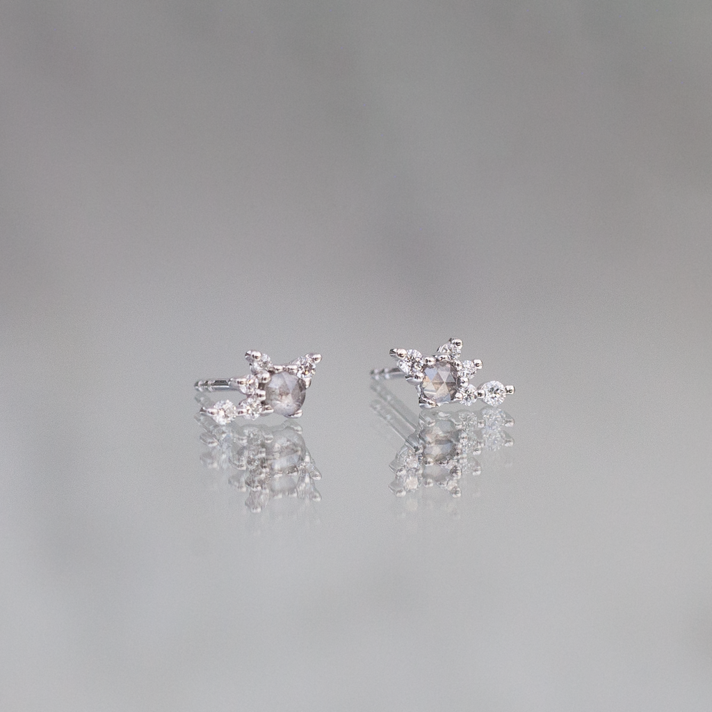 white gold diamond earrings