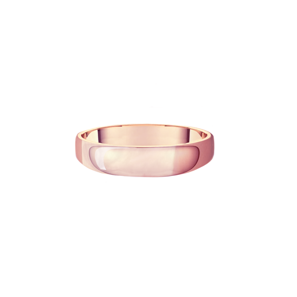 male wedding ring half round