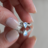 cluster engagement ring