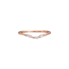 contour diamond wedding band rose gold