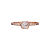 rose gold diamond engagement ring