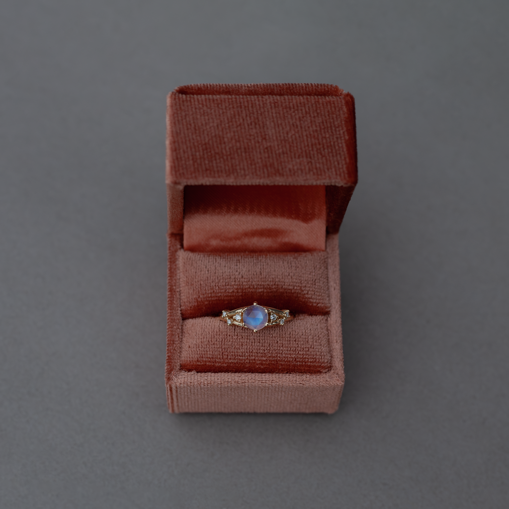 moonstone engagement ring