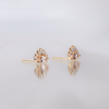 morganite diamond earrings