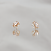 morganite diamond earrings