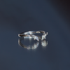 open diamond wedding band