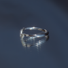 open diamond wedding band