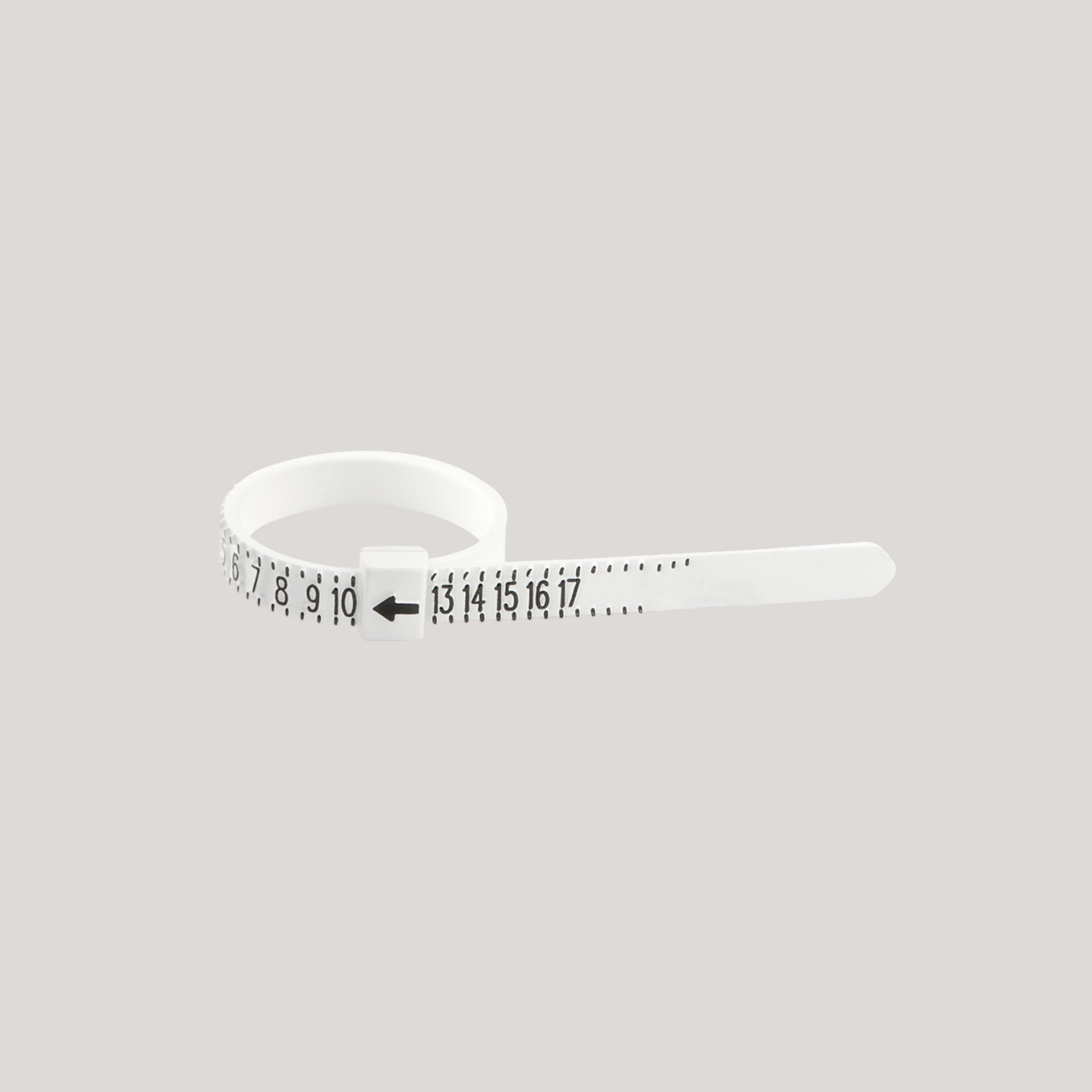 Plastic ring sizer.