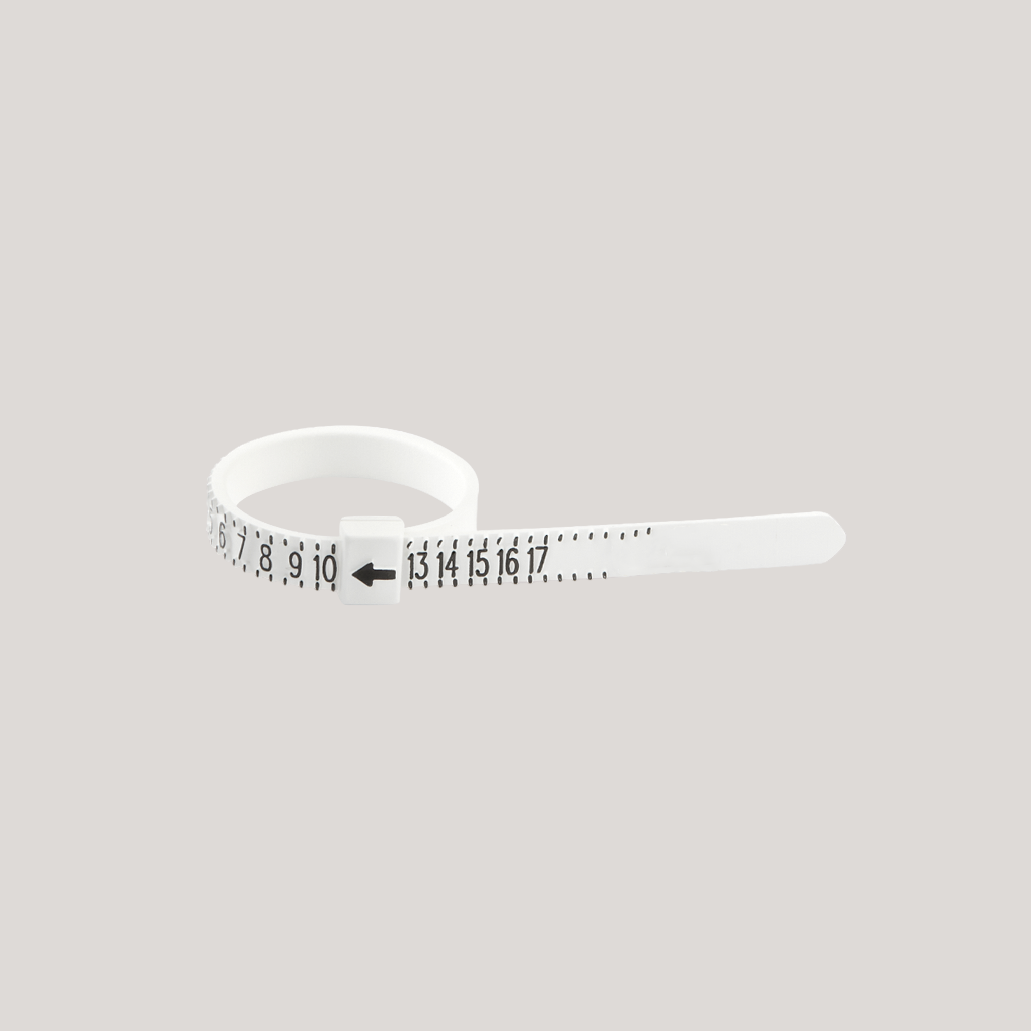 Plastic ring sizer.