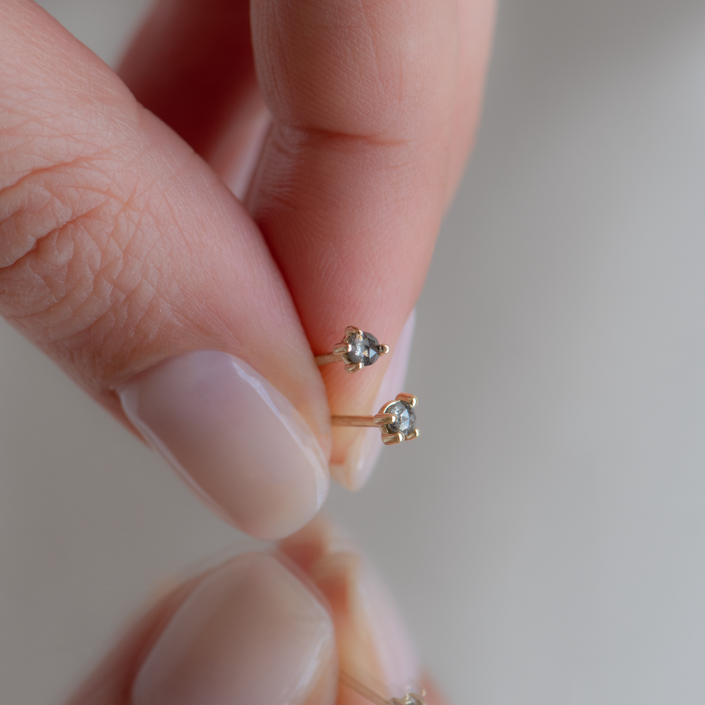 delicate gold earrings