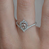 rose cut engagement ring