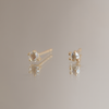 rose cut diamond studs