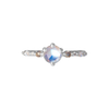 white gold moonstone ring