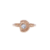 rose cut diamond ring rose gold