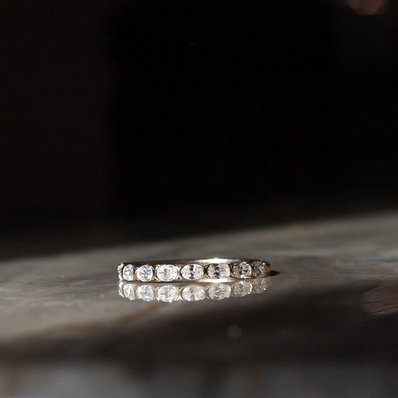 Oval Diamond Eternity Band