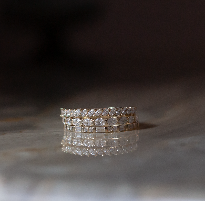 Oval Diamond Eternity Band