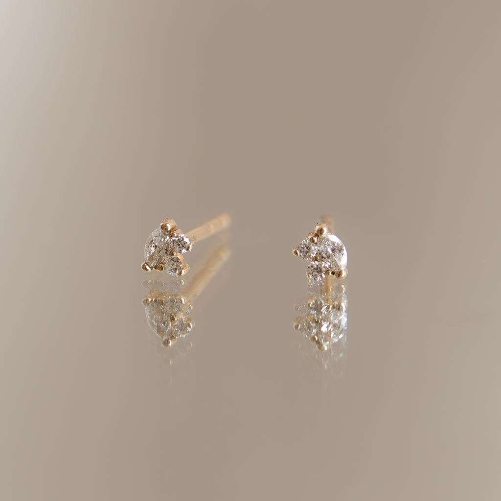 Summer diamond earrings.