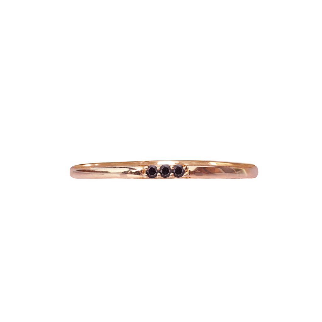 black diamond stack ring