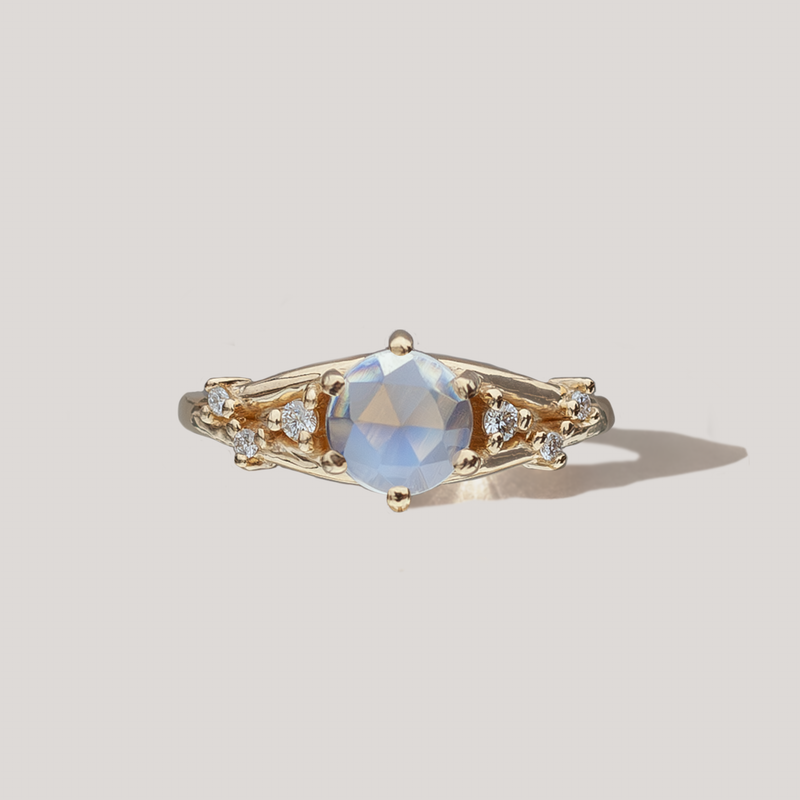 Moonstone Engagement Ring