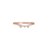 rose gold contour wedding band