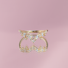 diamond chevron wedding band