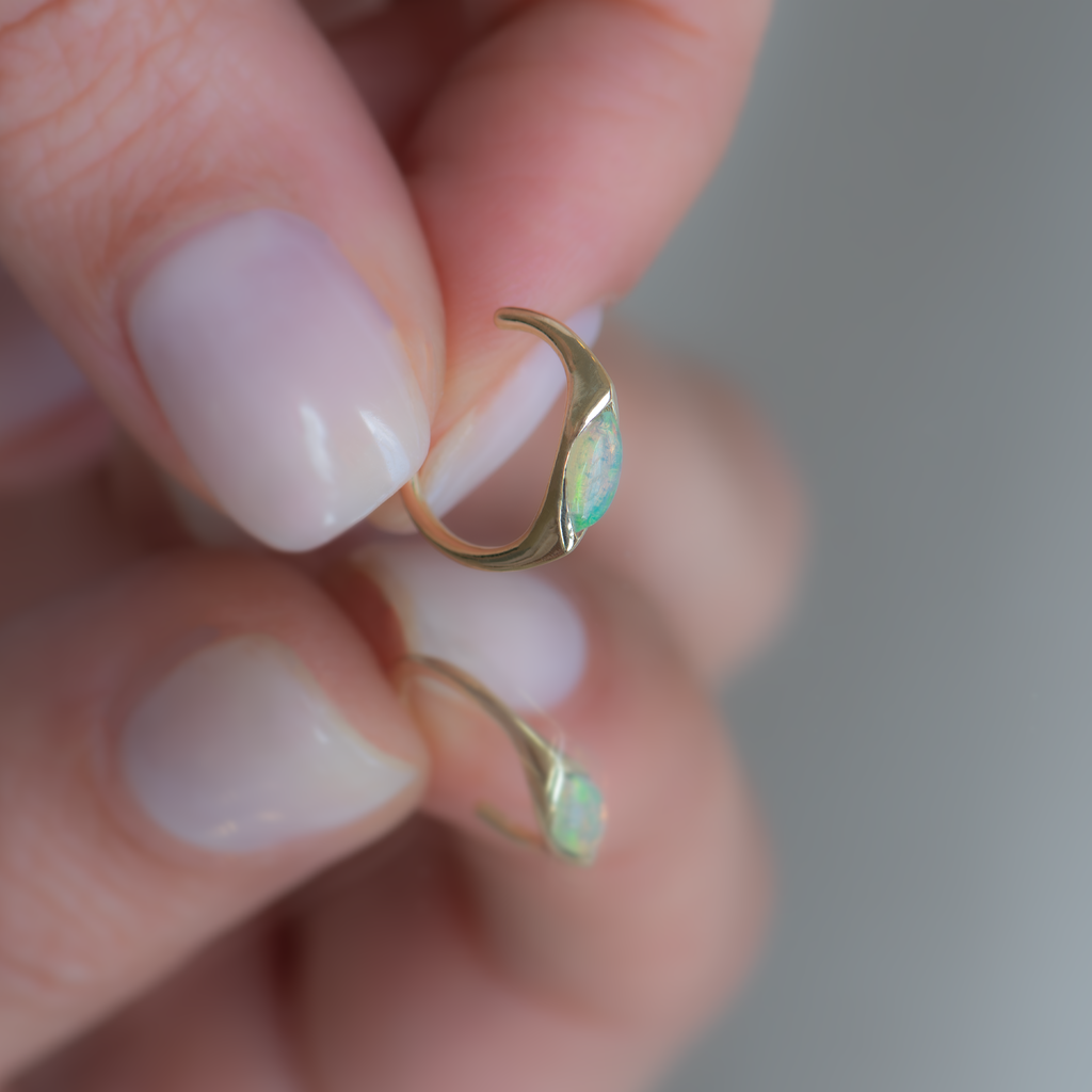 opal earring cuff