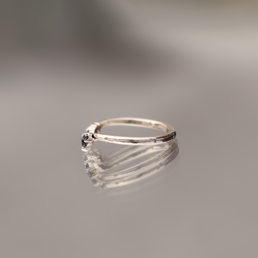 black diamond wedding band