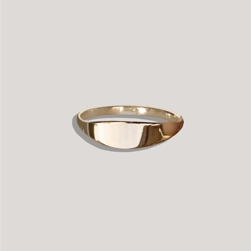 Gold signet ring