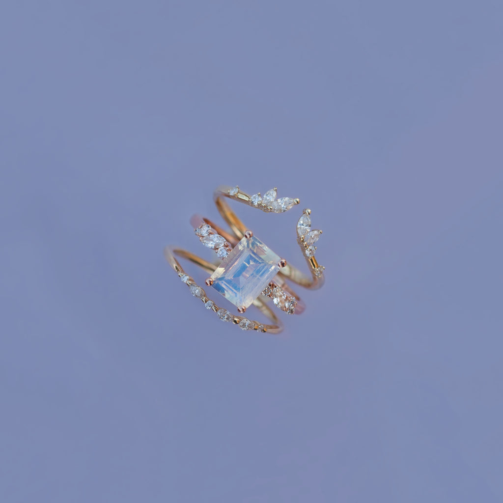 cluster engagement ring