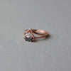 black engagement ring rose gold 