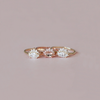 morganite diamond engagement ring