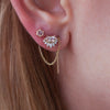 morganite diamond earrings