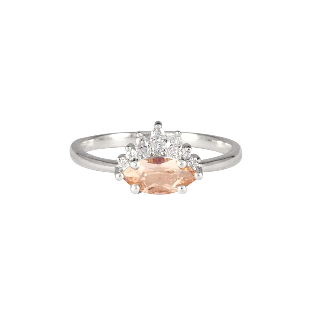 marquise morganite ring