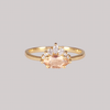 morganite diamond engagement ring