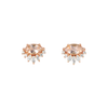 morganite diamond earrings