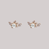 rose cut diamond earrings