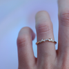 Contour band has a gentle wave design to trace and pair with any engagement ring, whether it’s a solitaire or a halo. This ring is also a perfect everyday stackable ring that can be stacked with your favourite everyday staples, or worn on its own. Made in 14K solid yellow gold.