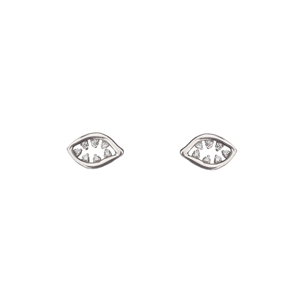 evil eye earrings gold