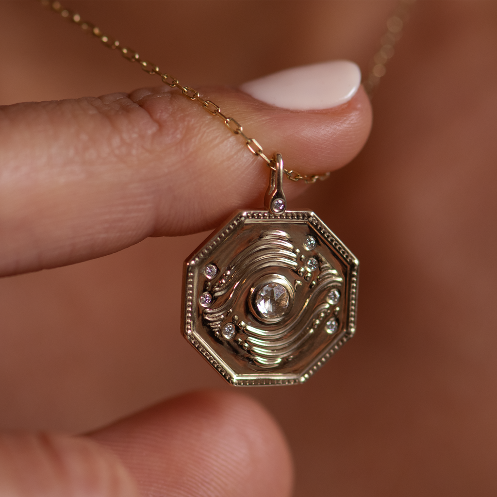 gold diamond talisman