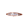 Rose gold signet ring.