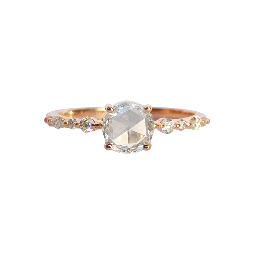 Rose cut diamond ring.